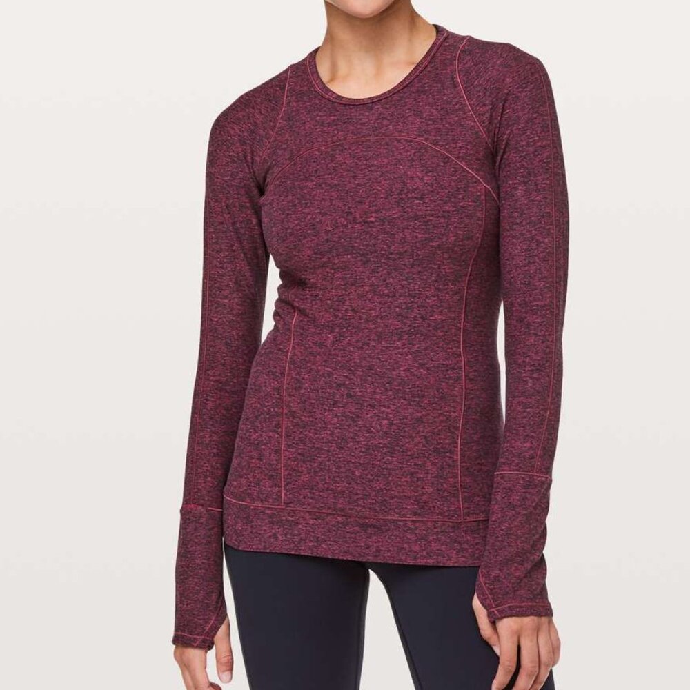Lululemon Cypress Kiss Long Sleeve Top size 12 VEUC